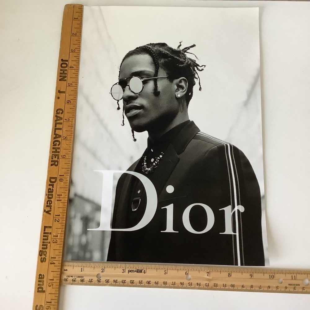 A$AP Rocky ASAP Poster Print X Dior Black/White 14x10 Professional Inkjet Paper